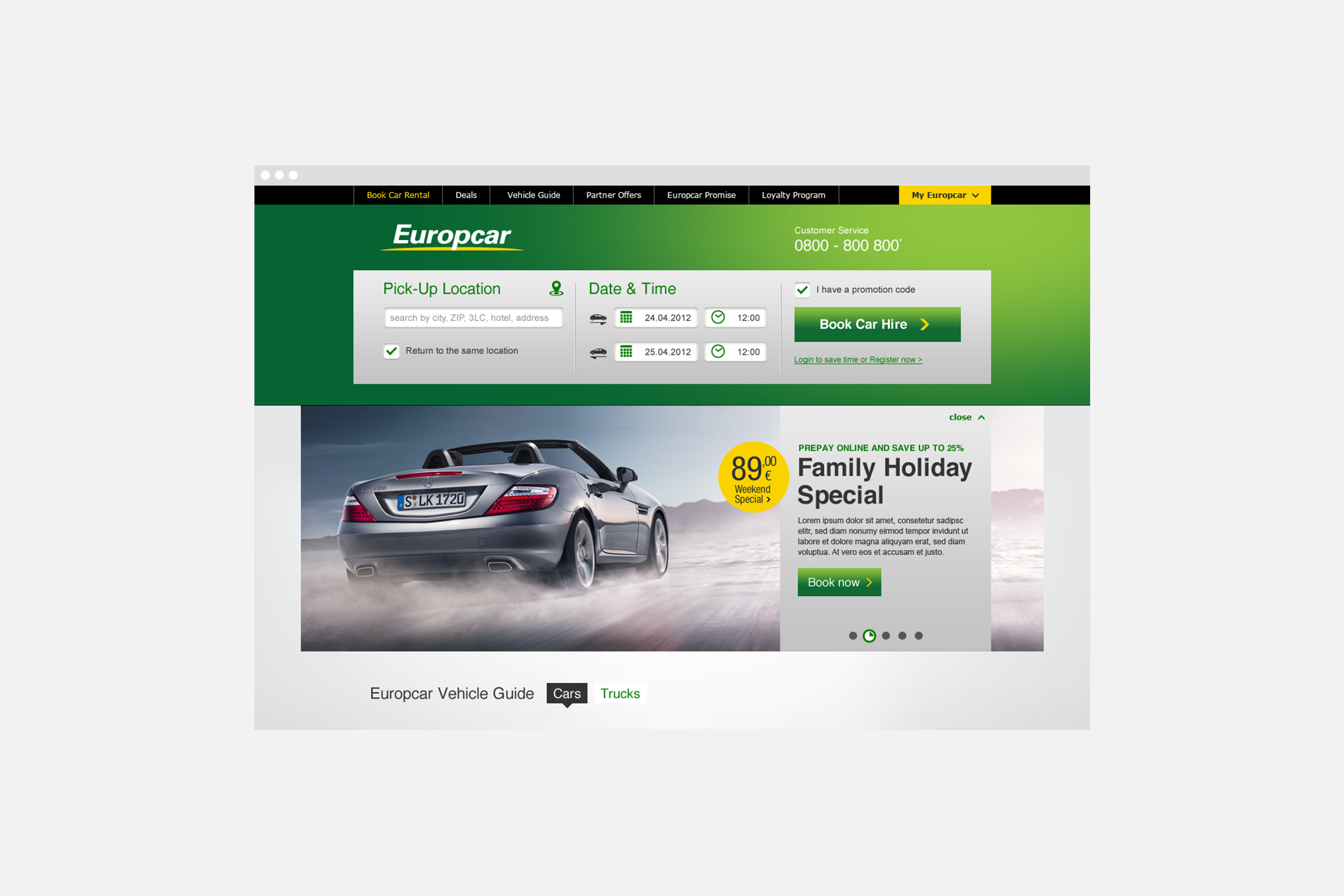 Europcar Website